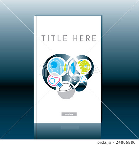 Abstract book cover design. Brochure template 24866986