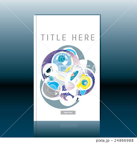 Abstract book cover design. Brochure template 24866988