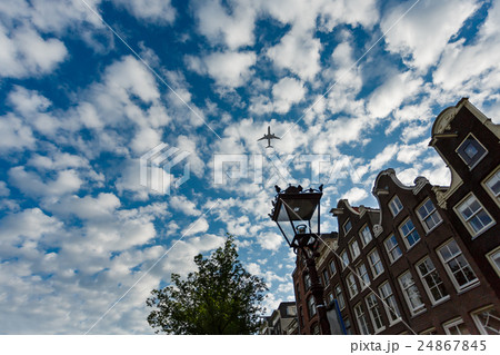 Airplane over Amsterdam 24867845