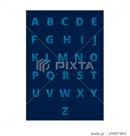 Alphabet- hand drawn  letters (sign, symbols) 24867864