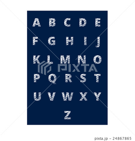 Alphabet- hand drawn  letters (sign, symbols) 24867865