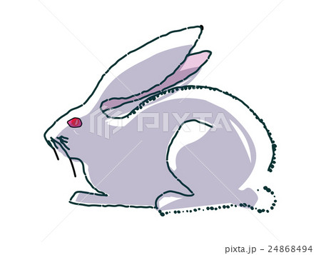 Rabbit- hand drawn  illustration (sign, symbol) 24868494