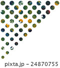 素材 水彩画 緑色１ 24870755
