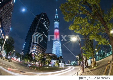 東京スカイツリー「リオ オリンピック・パラリンピック期間中特別ライティング 日本国旗」 東京スカイツリー「リオ オリンピック・パラリンピック期間中特別ライティング 日本国旗」 24870985