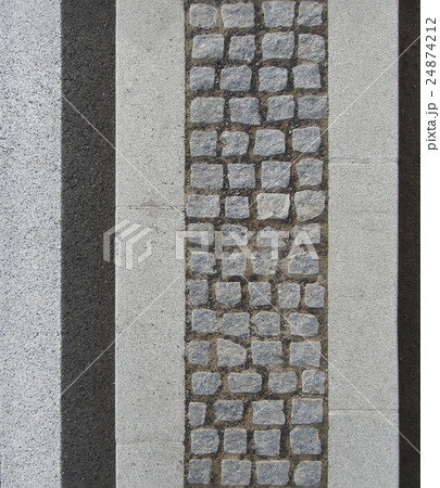 Seamless texture of narrow pavement with road 24874212