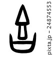 甲骨文字　吉　Kanji "吉" oracle bone script 24874553