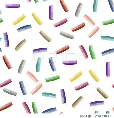 Colorful Plastic Combs Seamless Pattern 24874641