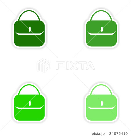 concept stylish paper sticker on white background concept stylish paper sticker on white background 24876410