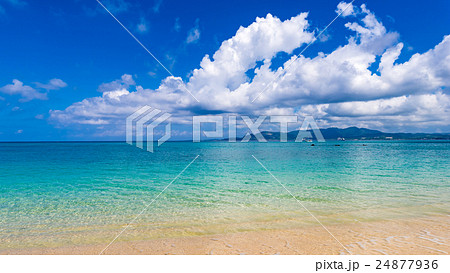 ビーチ、海、風景、沖縄。 24877936