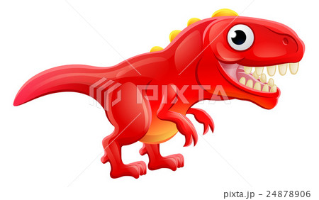 Cute T Rex Cartoon Dinosaur - Stock Illustration [24878906] - PIXTA