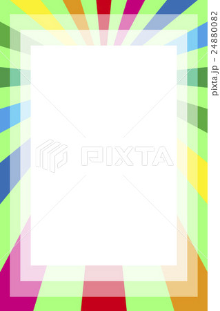 背景素材壁紙 写真枠 フォトフレーム 虹色 レインボーカラー コピースペース カラフル 楽しい 名札のイラスト素材 2400