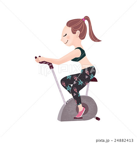 トレーニングする女性 24882413