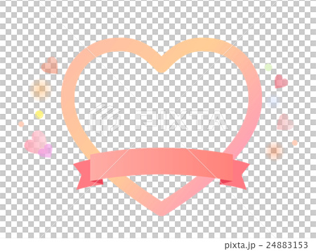 Honest tenderness frame Heart type ribbon pink color Honest tenderness frame Heart type ribbon pink color 24883153