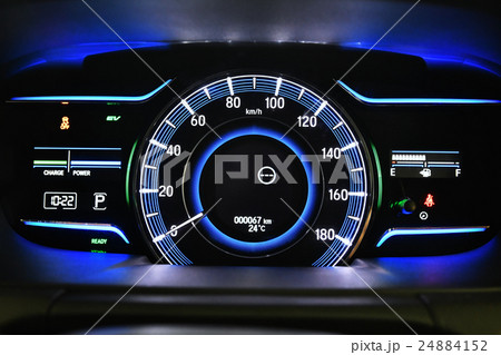 ハイブリッドカーのメーター 24884152