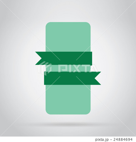 Abstract ribbon label, raster isolated. Abstract ribbon label, raster isolated. 24884694