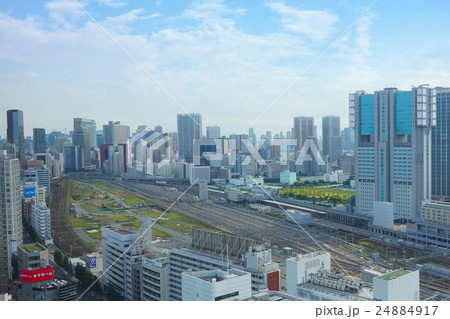 品川から田町 新駅開発の写真素材