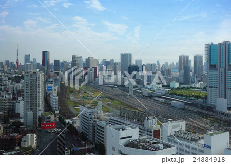 品川から田町 新駅開発の写真素材