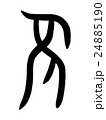 甲骨文字　老　Kanji "老" oracle bone script 24885190