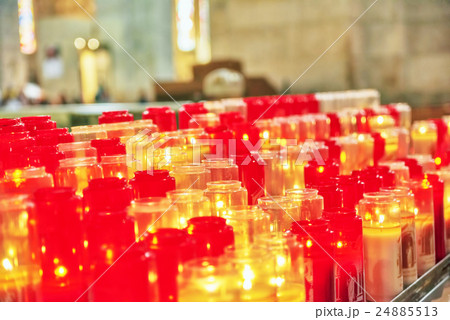 Church burning candles Church burning candles 24885513
