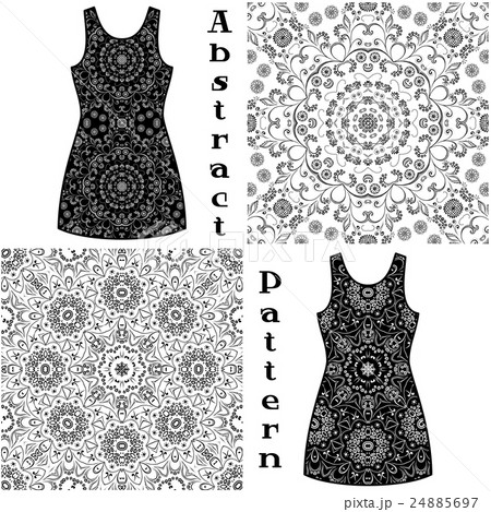 Seamless Floral Patterns, Contours 24885697