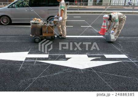 道路工事 24886385