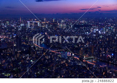 東京スカイツリーからの夜景 24886822