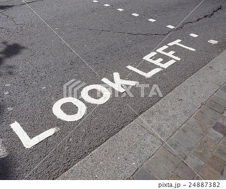 Look Left sign 24887382