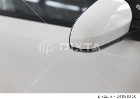 rear mirror of white car rear mirror of white car 24888350