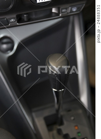 automatic gearstick of new car 24888351