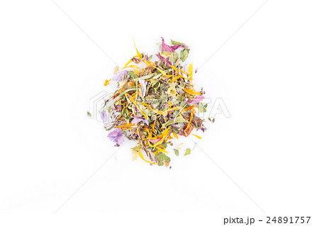 Dried herbal tea leaves Dried herbal tea leaves 24891757