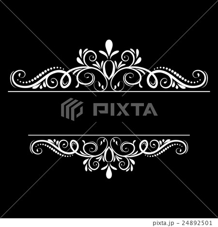Vintage vector swirl frame Vintage vector swirl frame 24892501