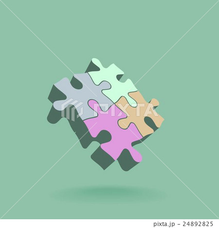 Abstract 3D puzzle design element 24892825