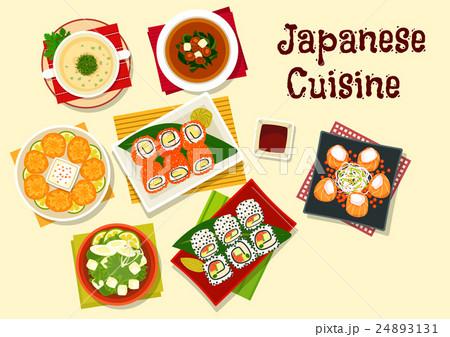 Japanese cuisine sushi and soups for dinner menu Japanese cuisine sushi and soups for dinner menu 24893131