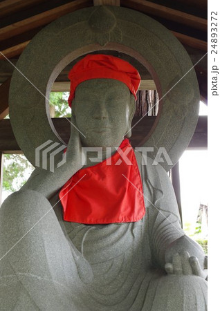 信州の文化財　名工　守屋貞治の石仏　か羅陀山地蔵大菩薩（箕輪町法界寺）　正面半身縦 24893272