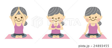 ヨガをする女性 24893455