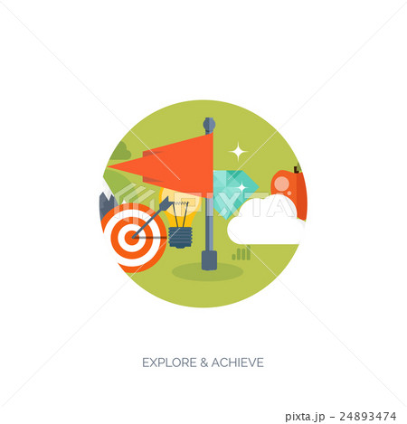 Flat travel background. Summer holidays, vacation 24893474
