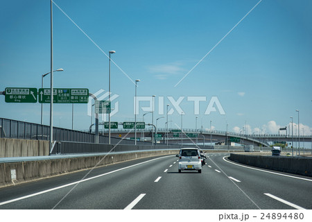 愛知　高速道路　伊勢湾岸道　名古屋南ジャンクション 24894480