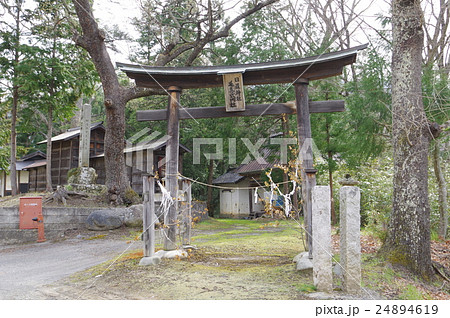信州 安曇野 生坂村の日置神社金毘羅社 参道と鳥居 名工 立川豊八の本殿がある神社 信州 安曇野 生坂村の日置神社金毘羅社 参道と鳥居 名工 立川豊八の本殿がある神社 24894619