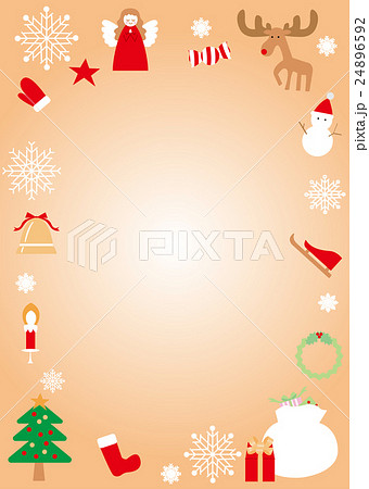 クリスマス 背景素材 コピースペース のイラスト素材 24896592 Pixta