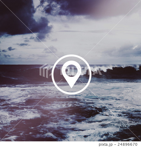 Navigation Check-in Location Gps Icon Concept 24896670