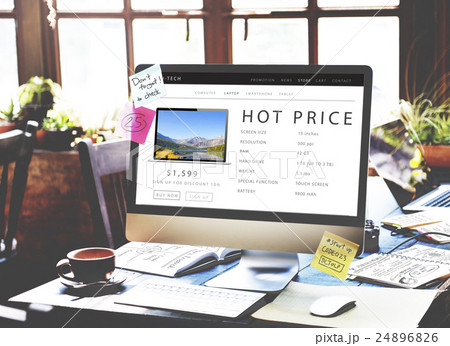 Hot Price Shopping Online Internet Website Concept 24896826