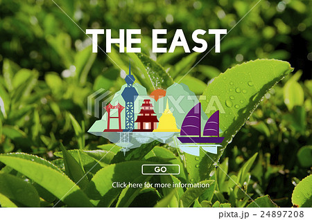East Cartography Continent Culture Direction Concept 24897208