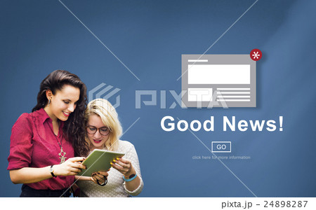 Goods News Announcement Broadcast Article Concept Goods News Announcement Broadcast Article Concept 24898287