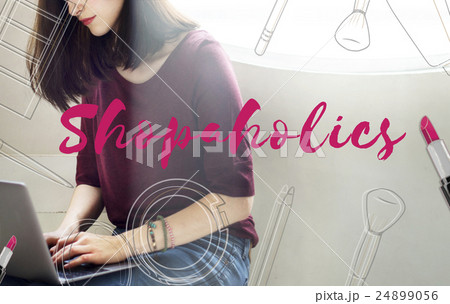 Shopping Shopaholics Makeup Sales Online Concept Shopping Shopaholics Makeup Sales Online Concept 24899056