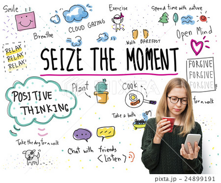 Positive Thinking Simple Life Graphic Concept 24899191
