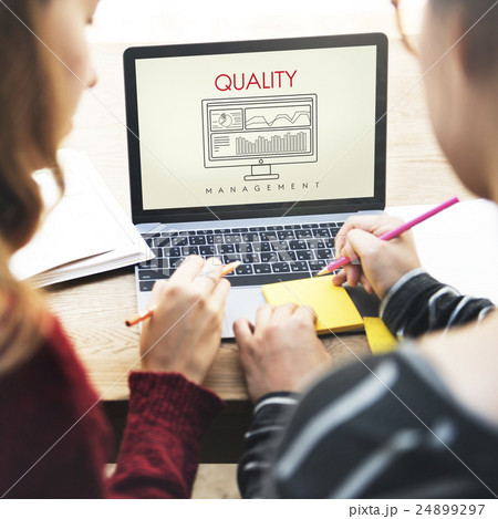 Business Quality Guarantee Standard Promise Concept Business Quality Guarantee Standard Promise Concept 24899297