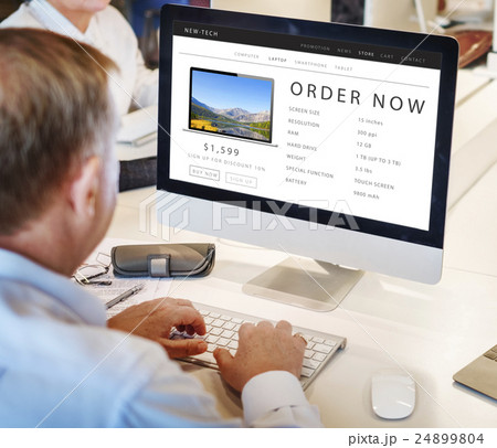 Order Now Shopping Online Internet Website Concept 24899804