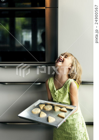 Flour Dessert Cookie Dough Cake Bakery Girl Concept Flour Dessert Cookie Dough Cake Bakery Girl Concept 24900567