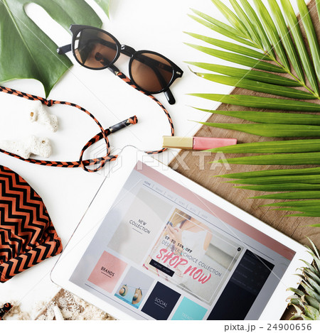 Beach Summer Sale Shopping Holiday Vacation Journey Concept Beach Summer Sale Shopping Holiday Vacation Journey Concept 24900656