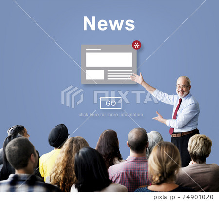 News Announcement Broadcast Article Concept 24901020